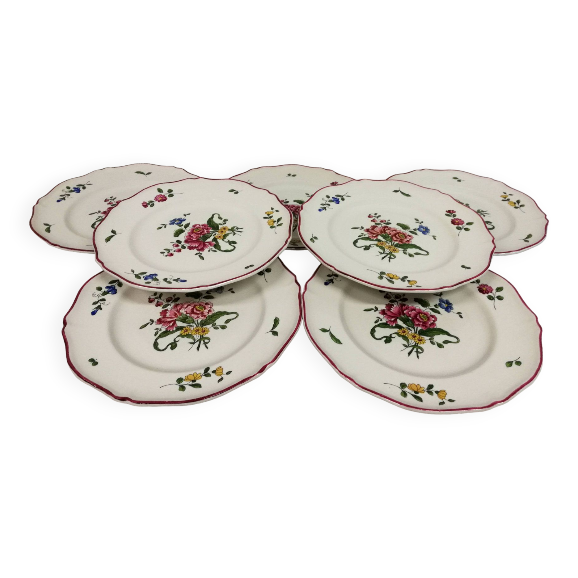 Old Saint Amand Plate Service 1713 France