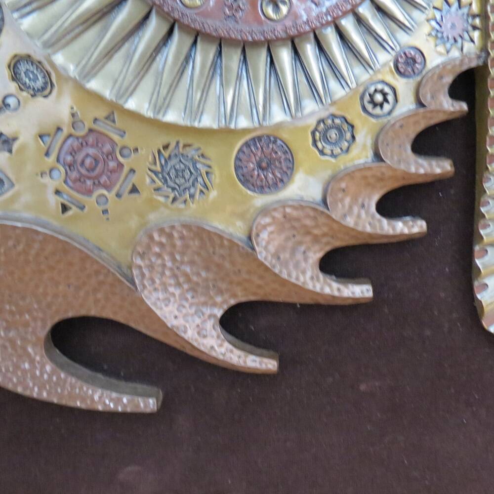 Giovanni  Schoeman Brutalist Cold Cast Metal Sculpture Fish Wall Hanging