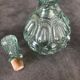 Bottle vial bottle vintage structured green glass molded cork cork