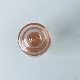 Pink glass decanter