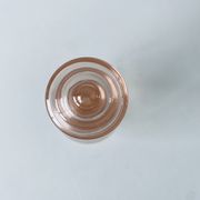 Pink glass decanter