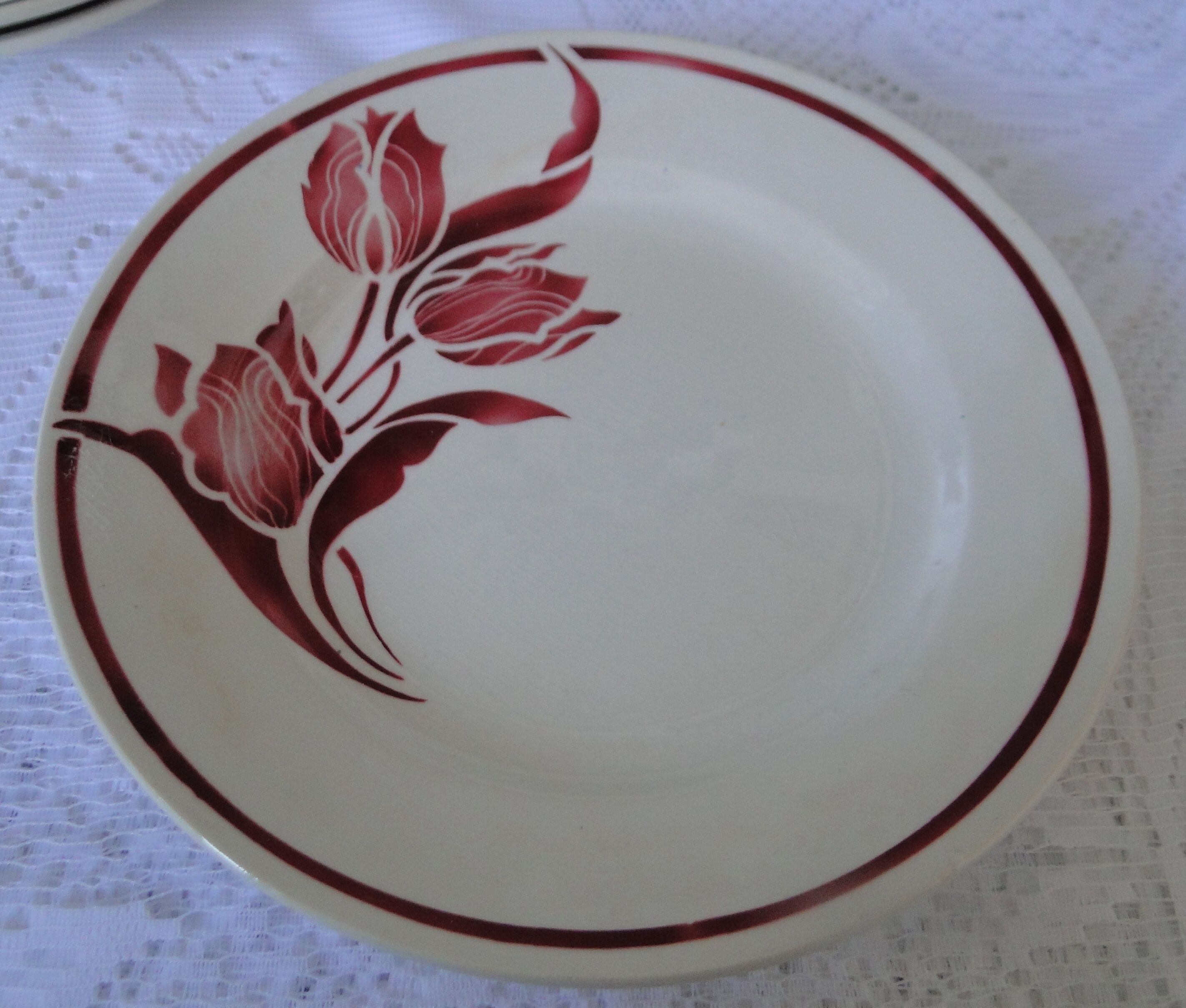 Lot 8 flat plates gien tulip model