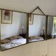 Vintage 1930s barber's triptych mirror Le Solide Paris - 33 x 86 cm