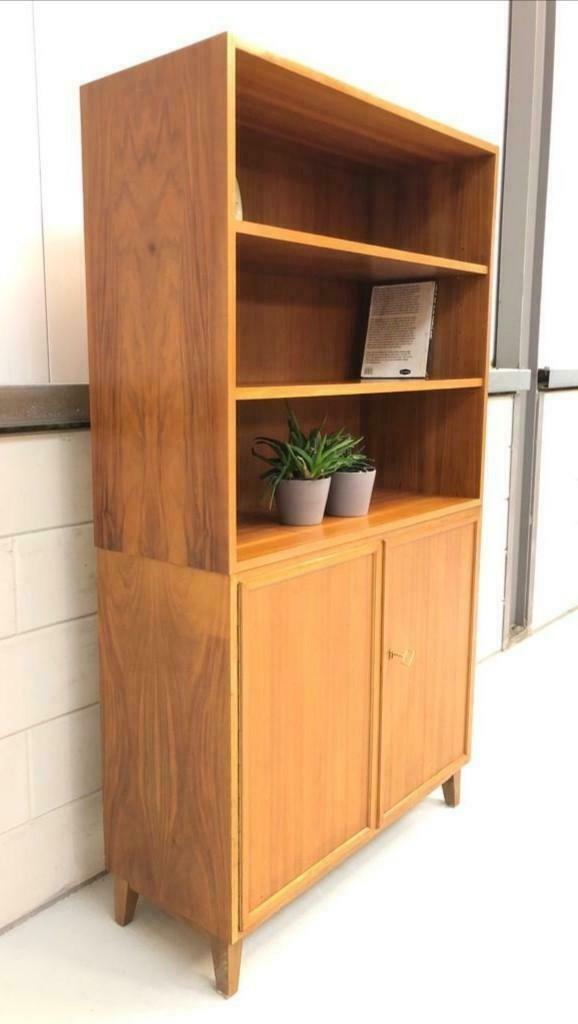 Bookcase sideboard vintage wall cabinet mid-century