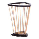 Restored MidCentury Beech Umbrella Stand, Revived Polish, Czechia, 1950s