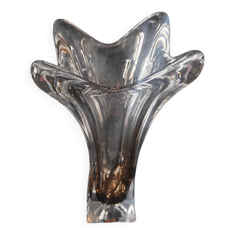 1960 / Bayel Vase / Transparent Smoked Glass