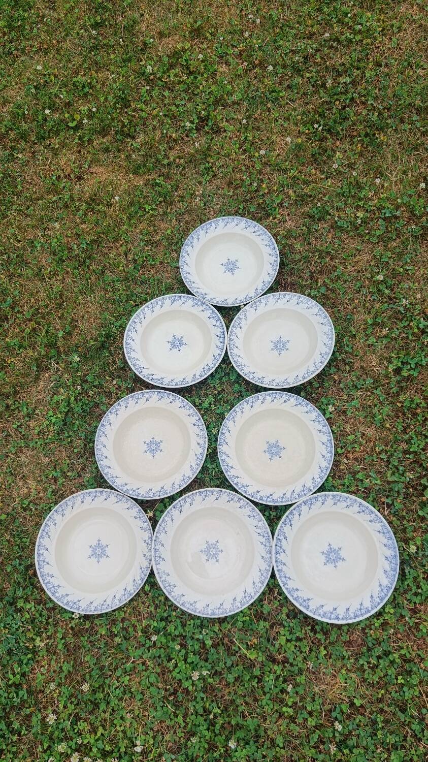 Iron earth plates Moustiers Sarreguemines model
