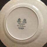 6 assiettes plates en porcelaine old bradbury