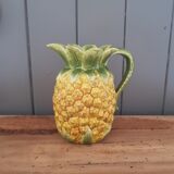 Pichet cruche barbotine ananas