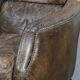Very comfortable set of two vintage cowhide leather armchairs