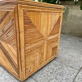 Vintage rattan chest
