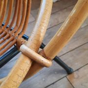 Pair of rattan armchairs