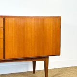 1960s minimalist Scandinavian teak sideboard