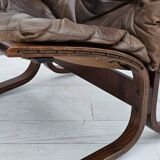 1970’s, Norwegian design, "Siesta" lounge chair by Ingmar Relling, leather, bentwood.