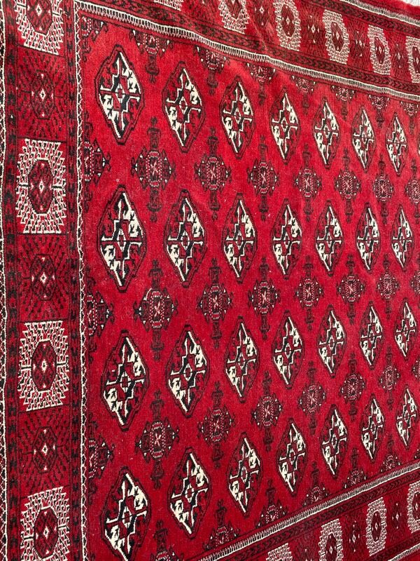 Vintage carpet bukhara afghan 196x274 cm