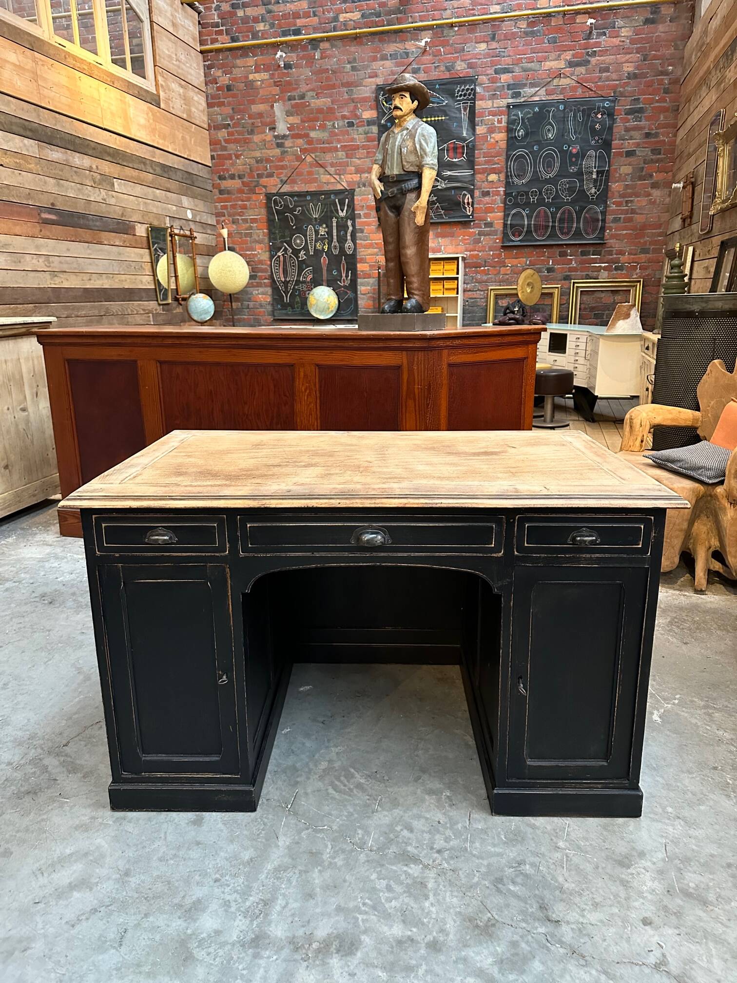 Early 20th century oak desk