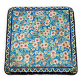 Enamels de Longwy trivet “Pommier Flowers”