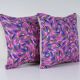 Set of 2 vintage Turkish cushion covers 41x41 cm
