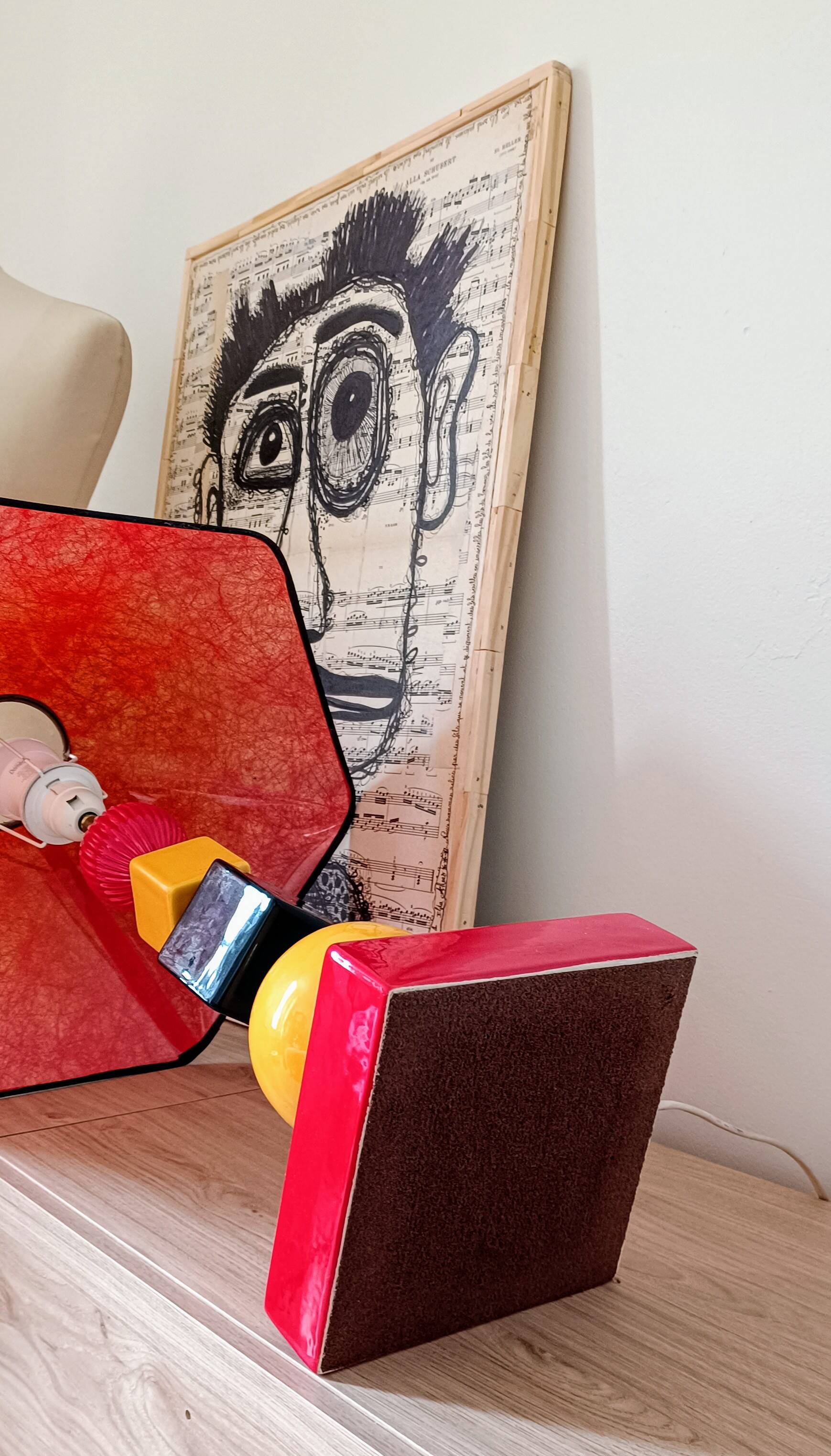 Vintage 80s colorful lamp