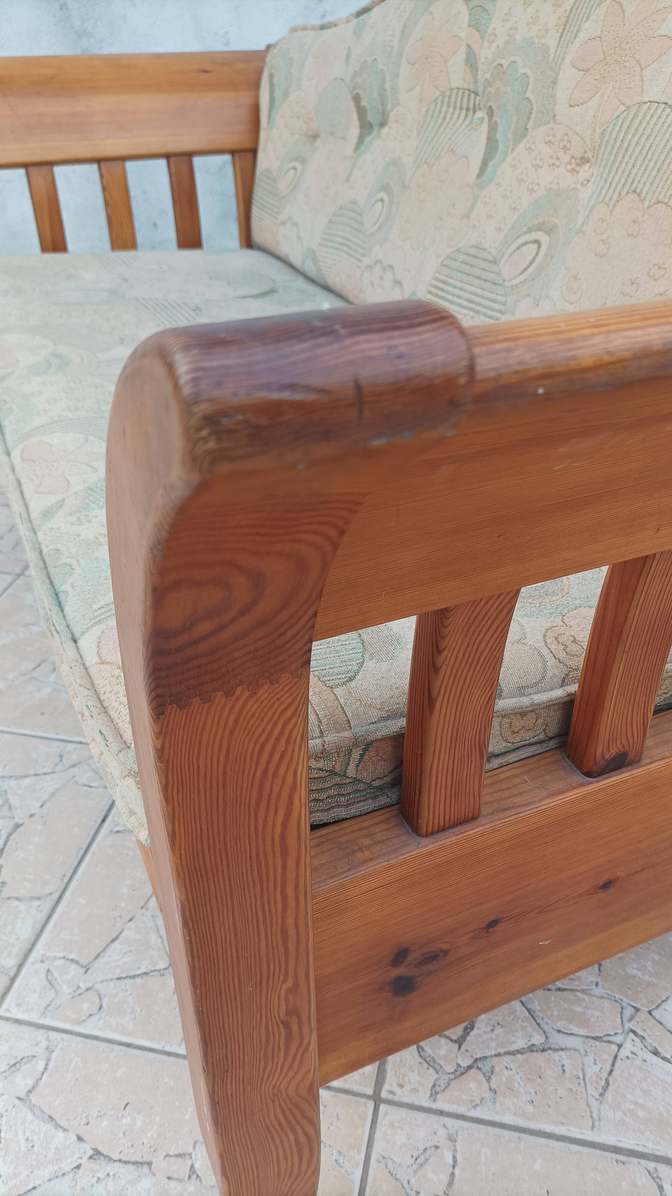 Vintage pine bench