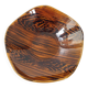 Vintage cup dish Digoin Sarreguemines 1960 mahogany