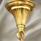 Solid Bronze Lustre Directoire Style in Gold & Royal Blue with Six Candles