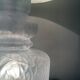 Floor lamp bedroom / living room vintage design 1970 glass