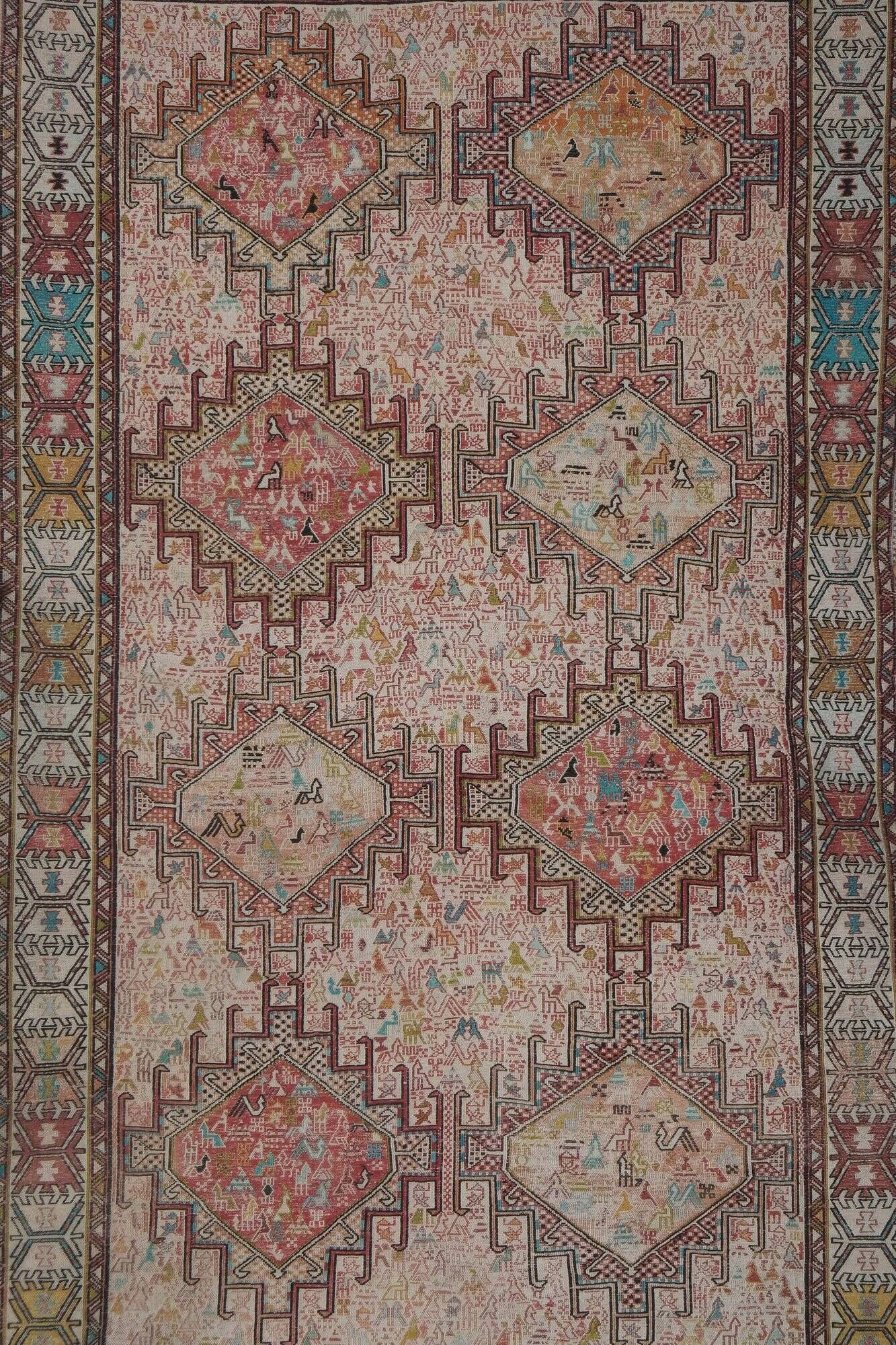 Tapis turc vintage fait main