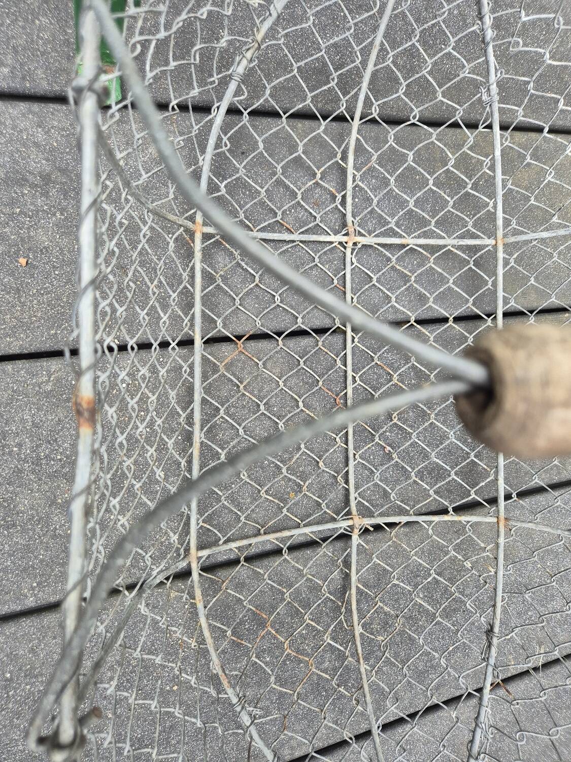 Old metal basket