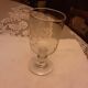Antique 19th century glass, blown sand, bunches of grapes