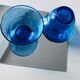 Blown glass bowl with fine bubbles