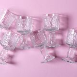 Set of 6 Ravenhead Siesta Bark Shot Glasses 6 cl / United Kingdom / 1970s