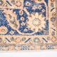 Orange & blue oriental turkish vintage rug