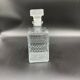Vintage, whisky decanter, bottle, pitcher, cap, diamond decoration, spikes, 1960s, 1970s, Glass