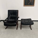 2 "Siesta" armchairs with their ottomans by Ingmar Relling, circa 1970