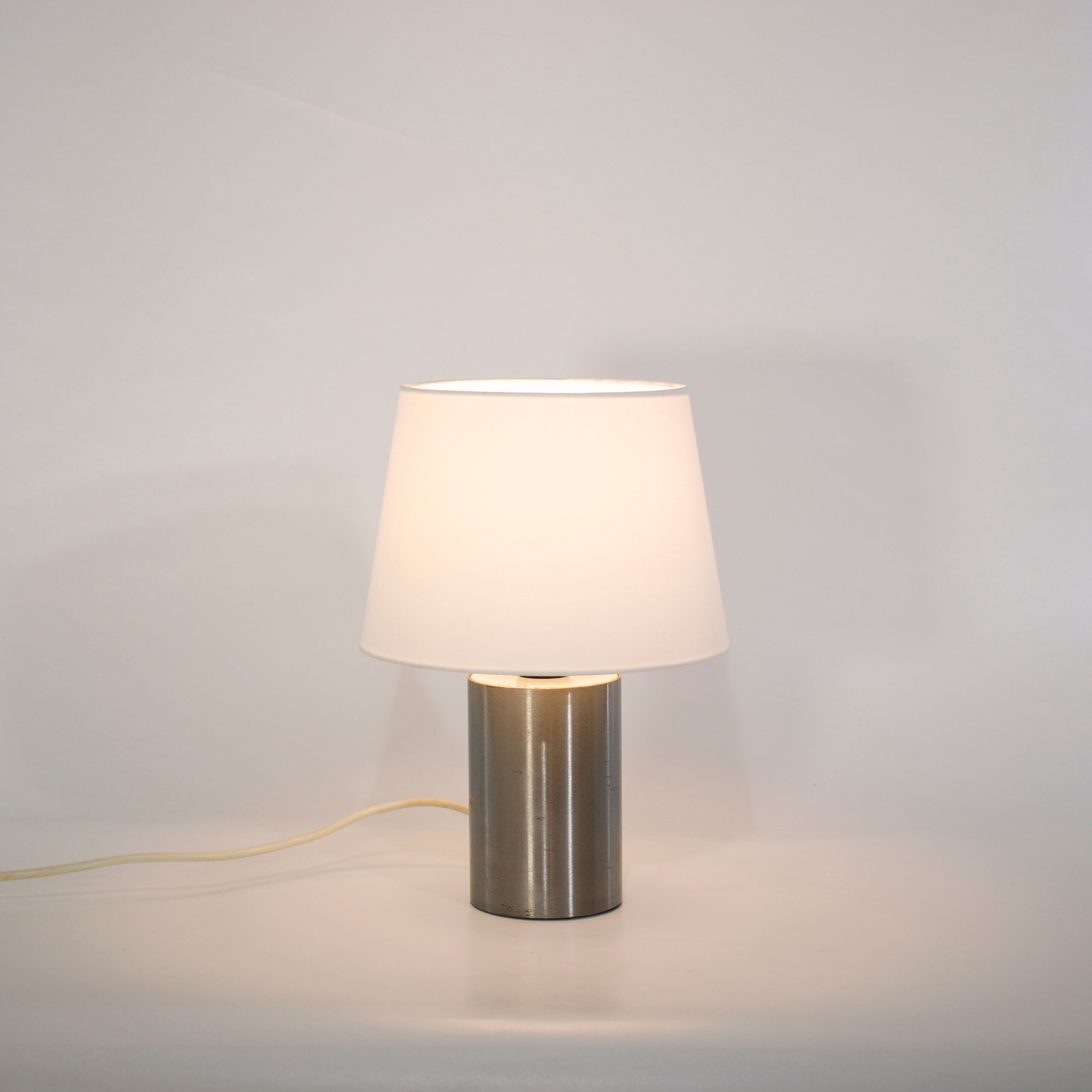 Metal cylindrical lamp, Reggiani,1970, Italy, small model