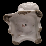 Bénitier religieux en biscuit/porcelaine représentant un ange