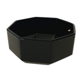 Black octagonal bowl Arcoroc