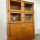 Old MD storage furniture bookcase design Martin Dupuis light oak 1950s vintage