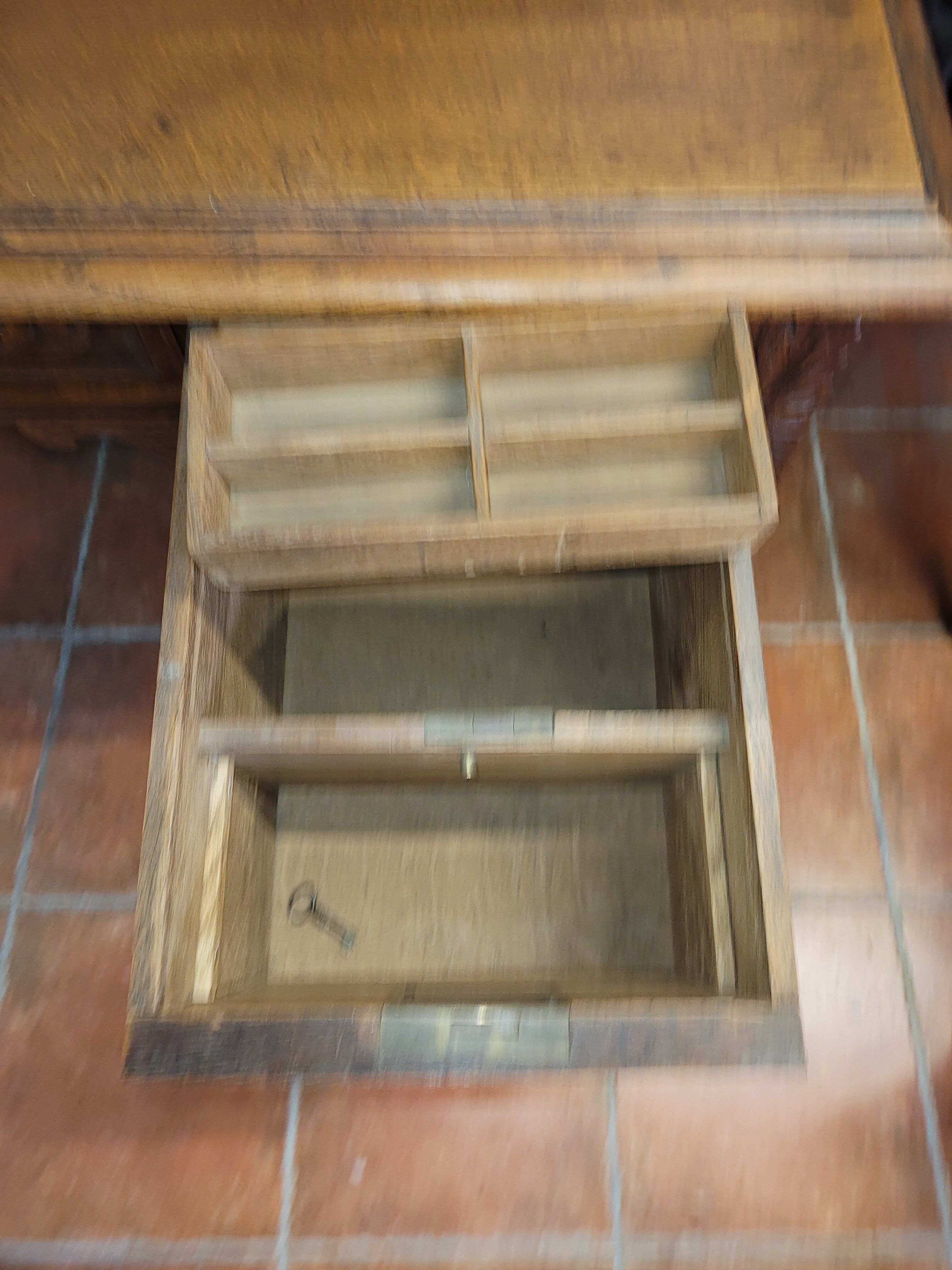 Oak desk with drawers
