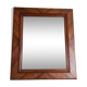 Antique mirror in waxed fruitwood style, 65.5 cm x 55.5 cm