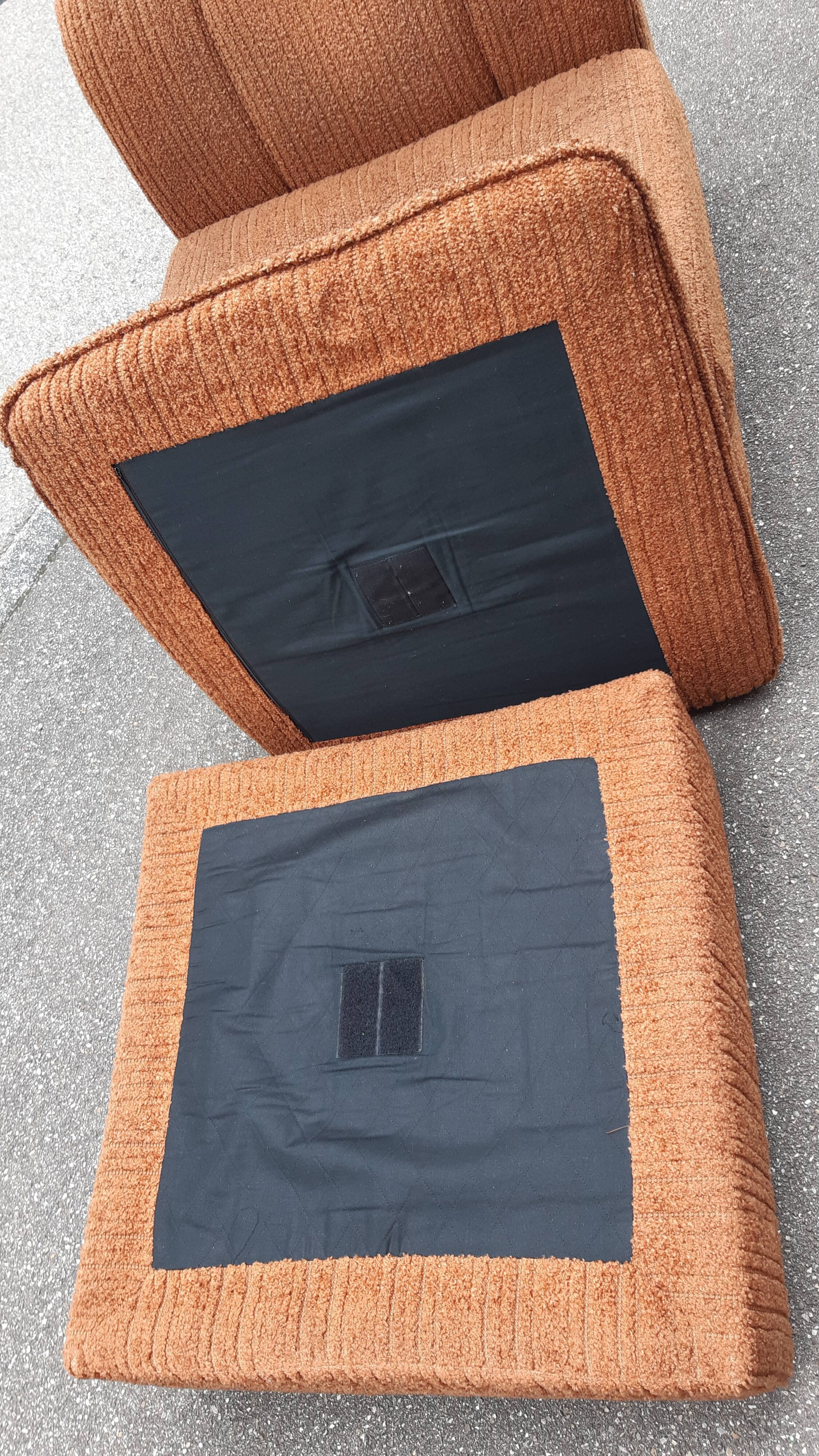 Driver and corduroy ottoman 1970