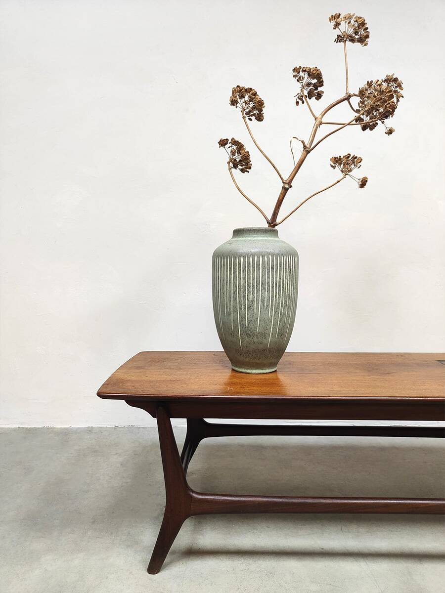 Vintage Dutch design Ravelli tile & teak coffee table Louis van Teeffel