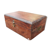 Ancient chest sculpte brass handles india