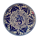 Large service dish blue dragon decoration