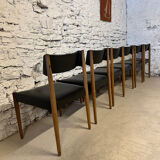 6 Scandinavian chairs by Aksel Bender 1960