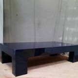 Blue lacquered coffee table