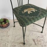 Vintage cast iron garden chair