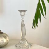 Bougeoir en verre de Portieux