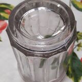 Thick glass jam jar
